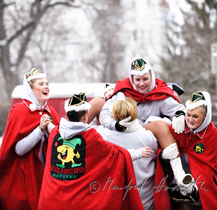 guild disguised as Russian girls on Mardi Gras