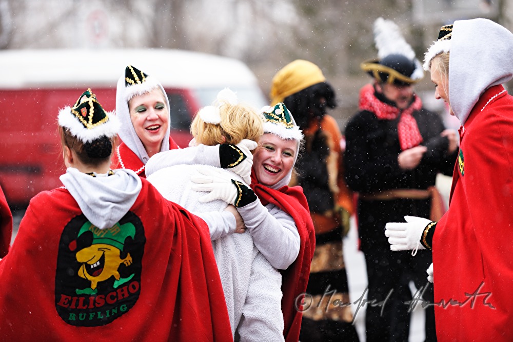 guild disguised as Russian girls on Mardi Gras