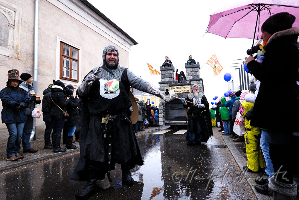 guild disguised as knights on Mardi Gras