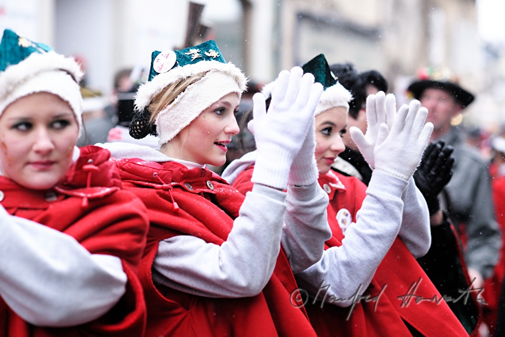 guild disguised as Russian girls on Mardi Gras