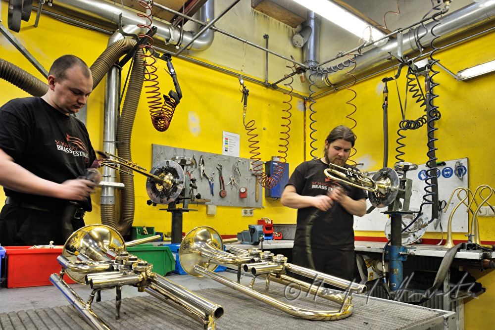 polishing trumpets (Model Gansch)