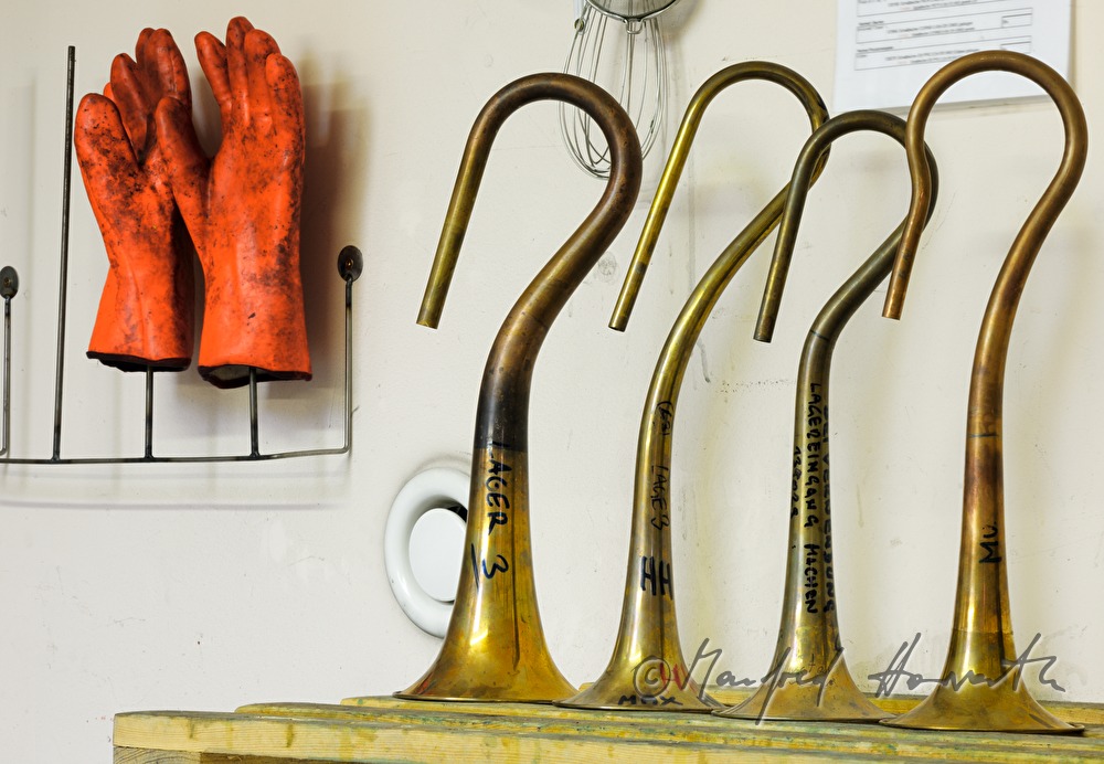 trumpets and rubber gloves