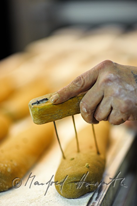 stiching holes in the dough