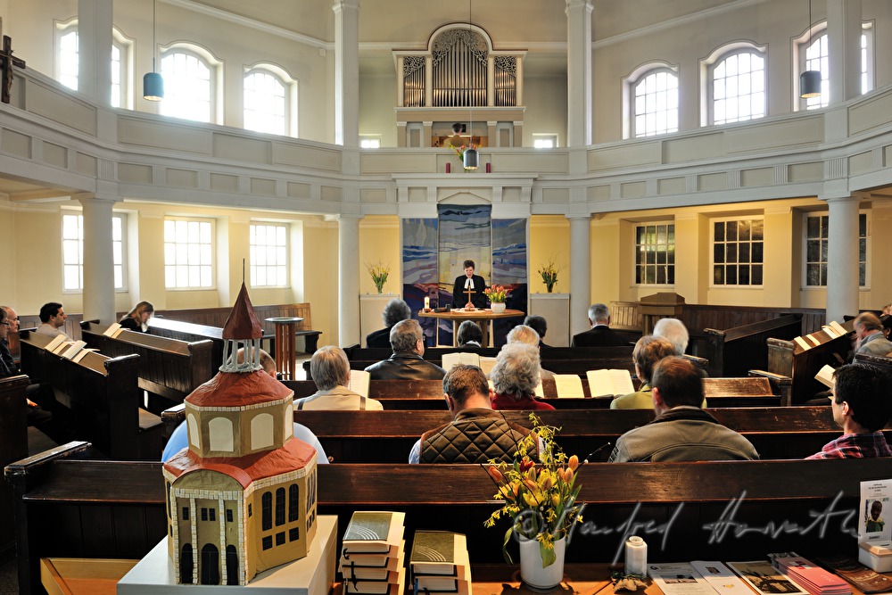 service for the finish of roof renovation of the church
