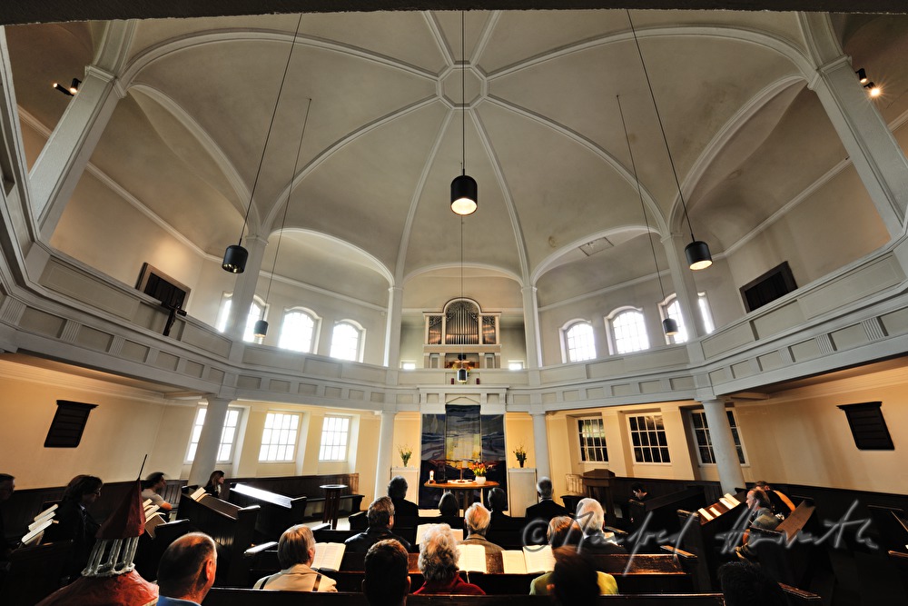 service for the finish of roof renovation of the church