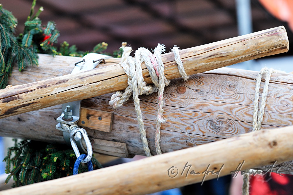 erecting the maypole on the 1st May