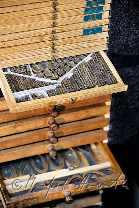 letters in the workshop of bookbinder Ernst Gstettenhofer