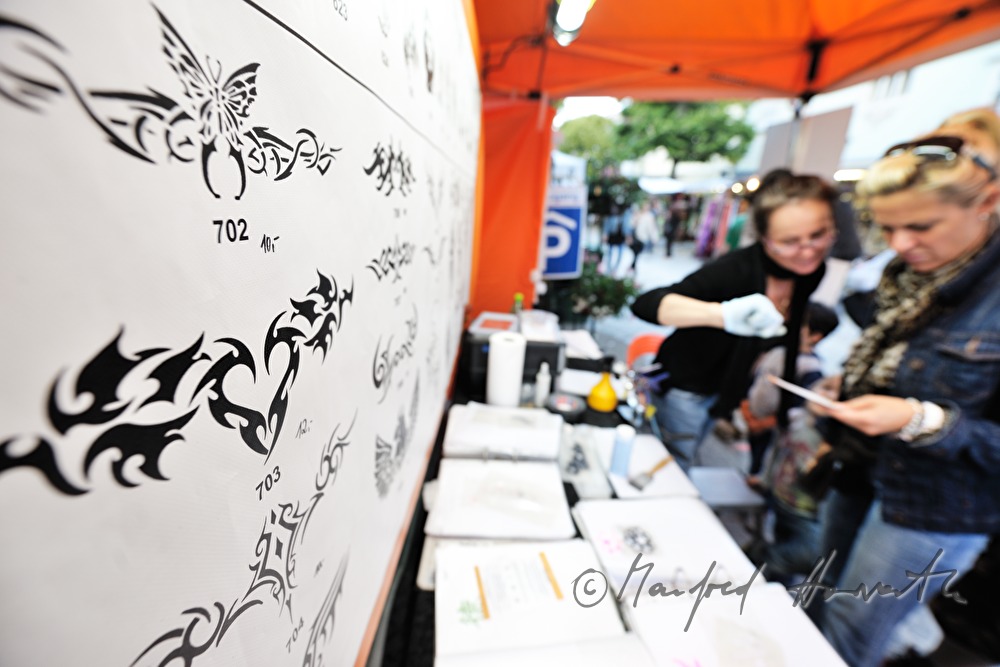 model drawings for tattoos at the booth