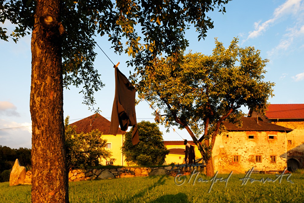 farm built on the relics of the defense fortress