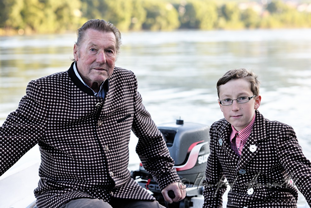 navigators of a motor boat