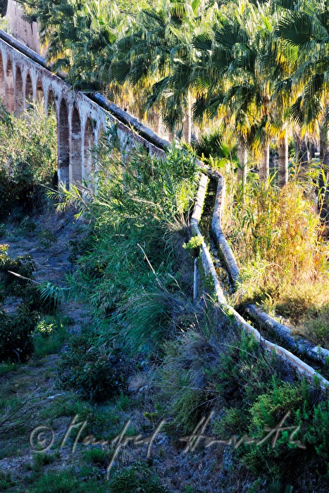 conduit for water for watering the orchards