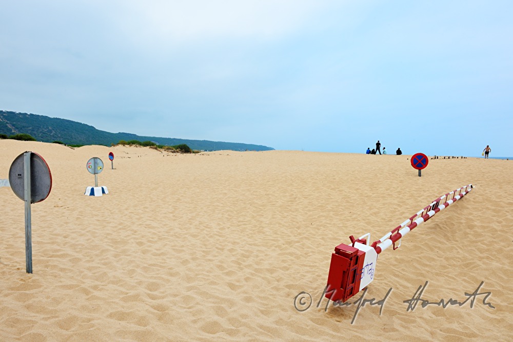 street covered by a sanddune