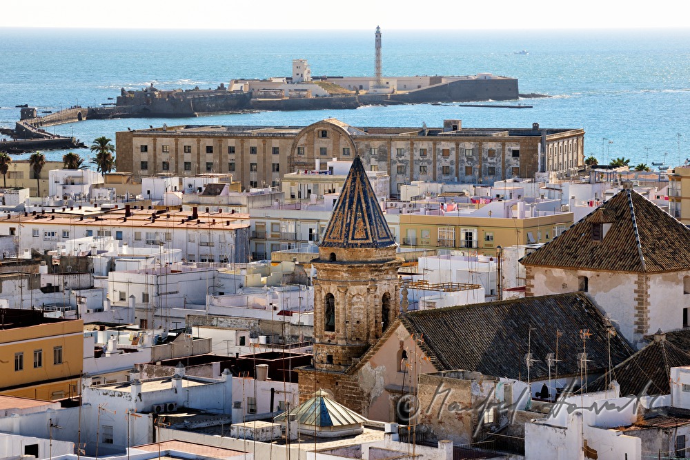 view from Torre Tavira to the harbour