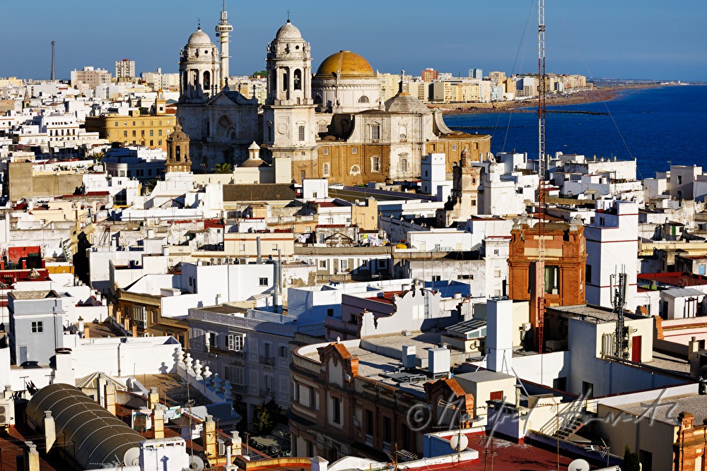 view from Torre Tavira to the harbour