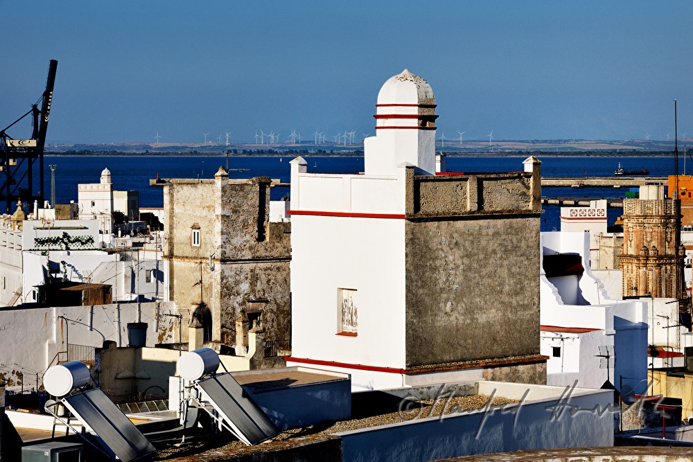 view from Torre Tavira to the harbour