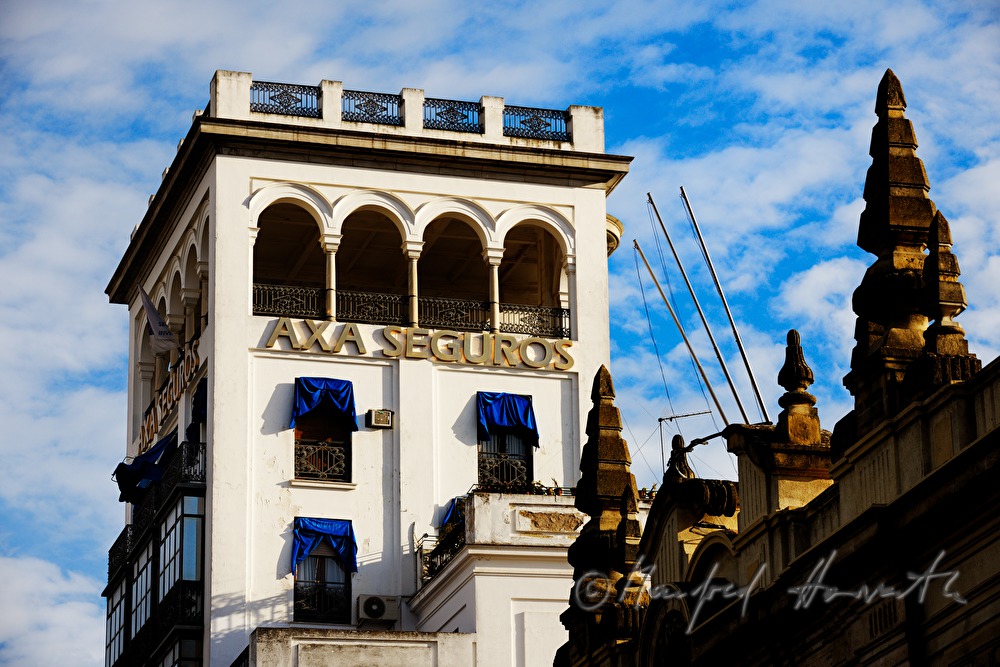 detail of the office building of 