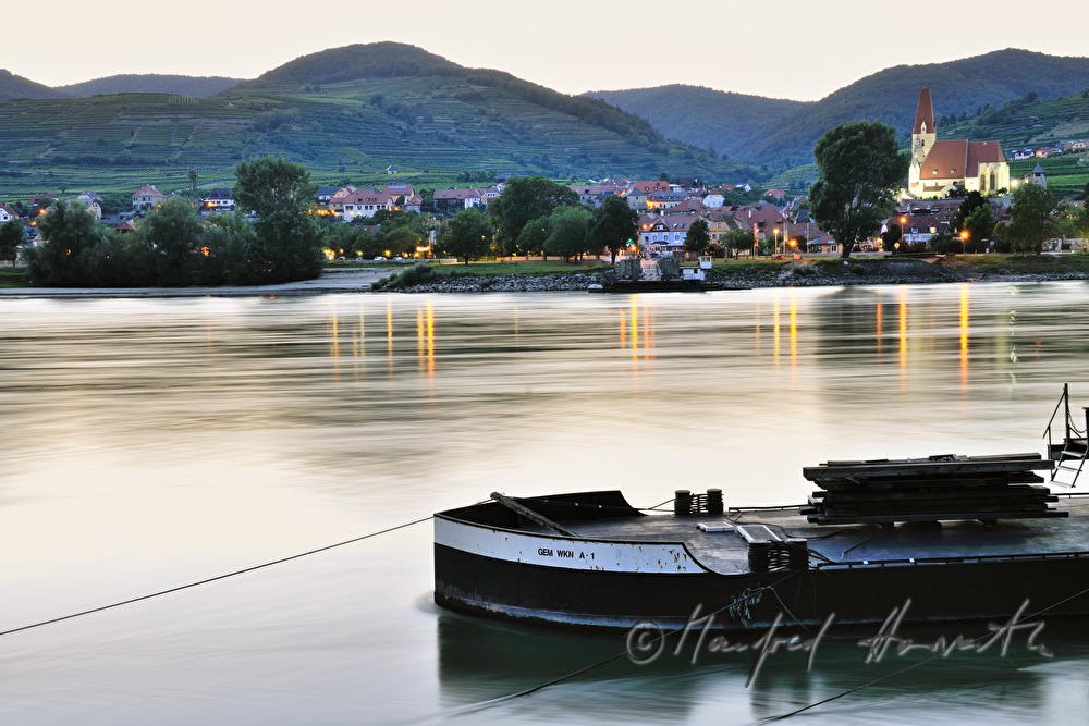 view from the ferry station St. Lorenz