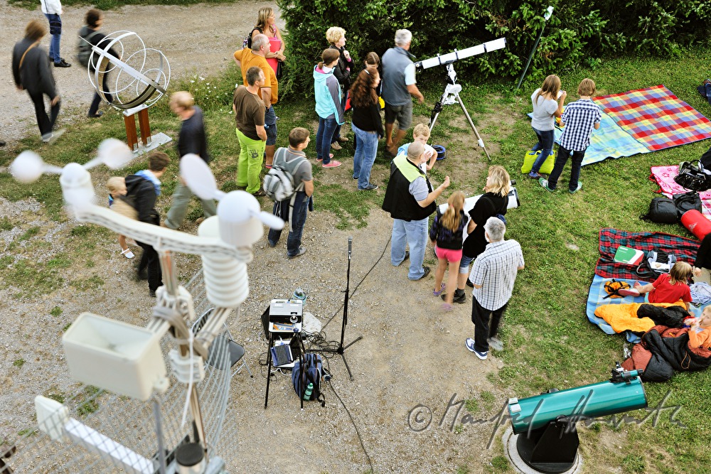 star watchers camping near the observatory