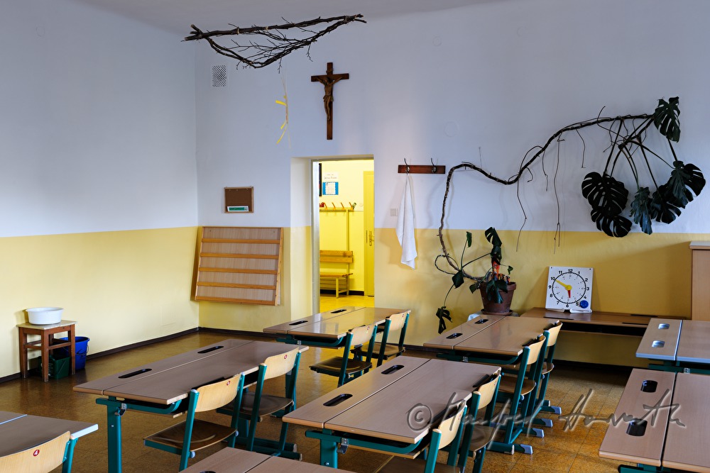 classroom during the summer vacations