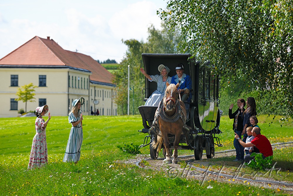 nostalgic trip in the horse-drawn railroad