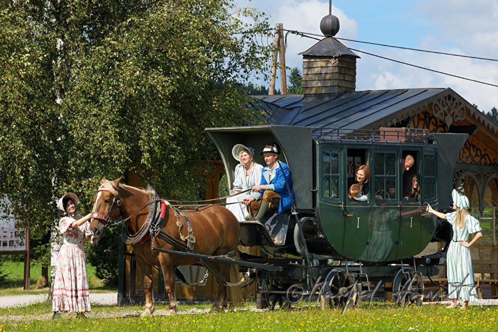 nostalgic trip in the horse-drawn railroad