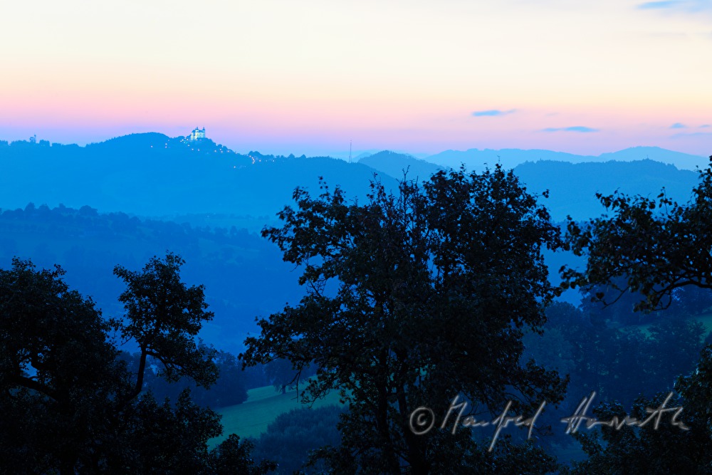 view to the Alpine foothills to Sonntagberg