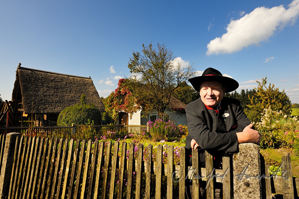 must farmer Toni Distelberger in his special dress