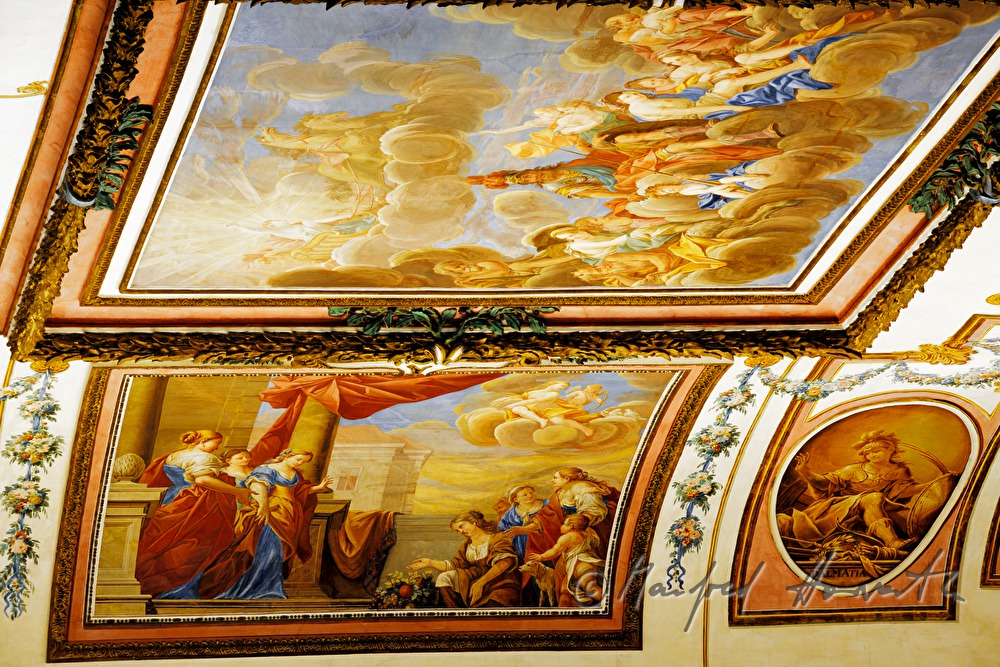 detail of the fresco in the Haydnsaal