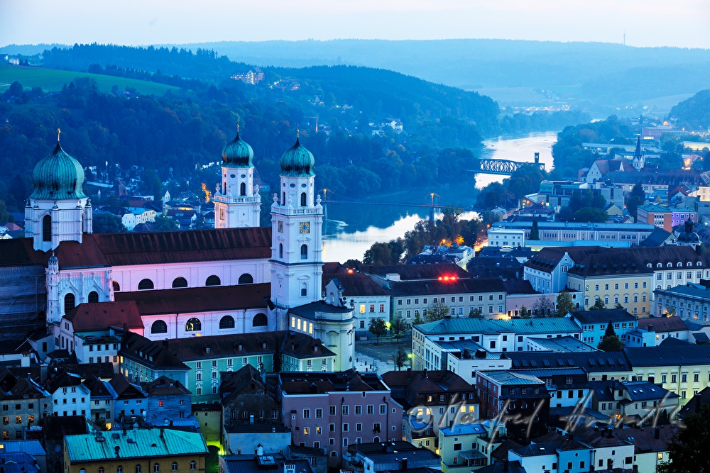 view over the city towards the Dome
