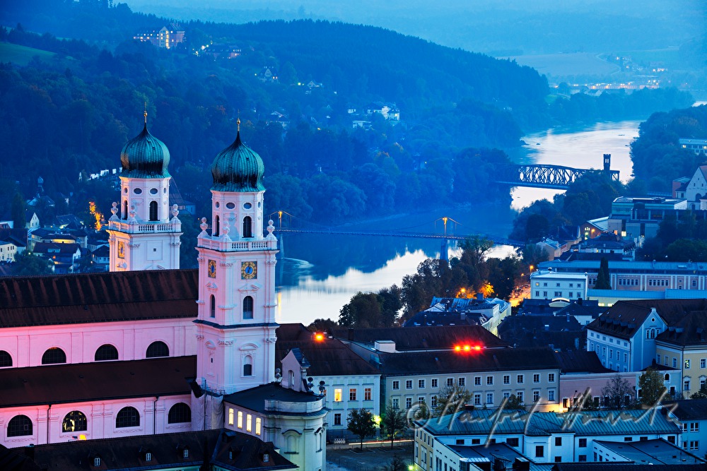 view over the city towards the Dome