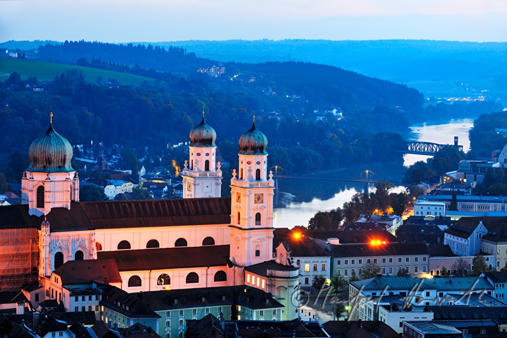 view over the city towards the Dome