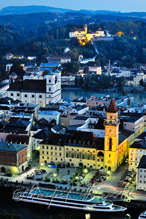 view over the city towards the Dome