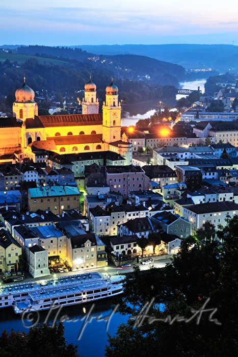 view over the city towards the Dome