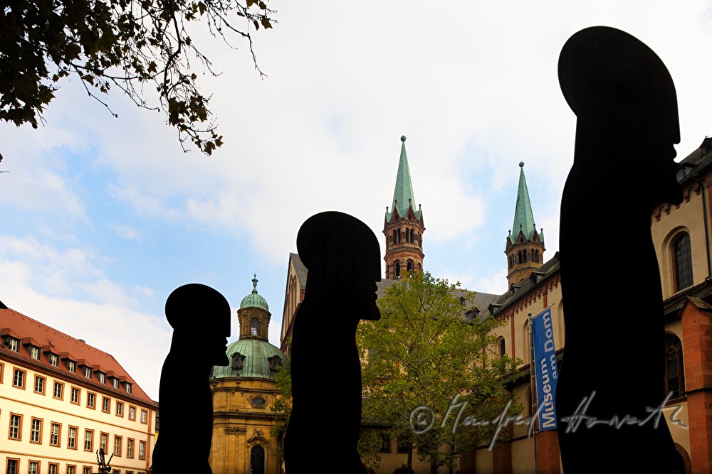 Würzburg Cathedral and sculptures of the 