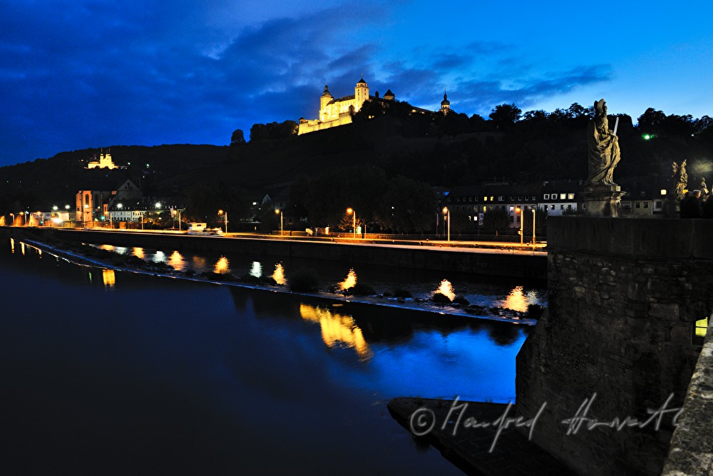 Fortress Marienberg on the rivershore of the Main