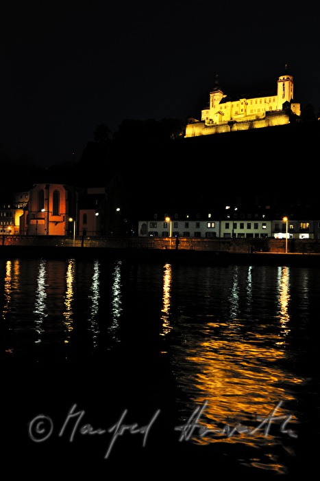 Fortress Marienberg on the rivershore of the Main