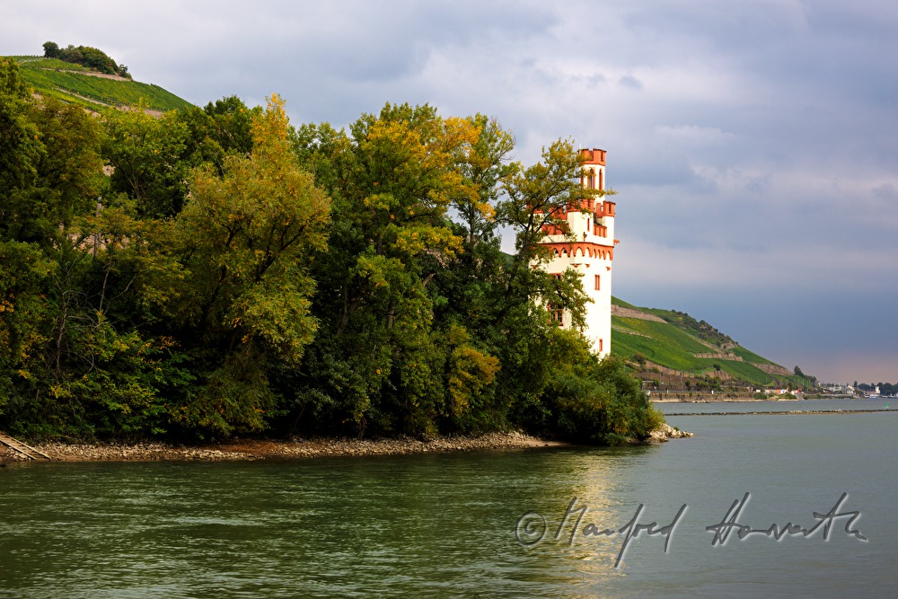 Mouse Tower on the Mouse Island in the Rhine
