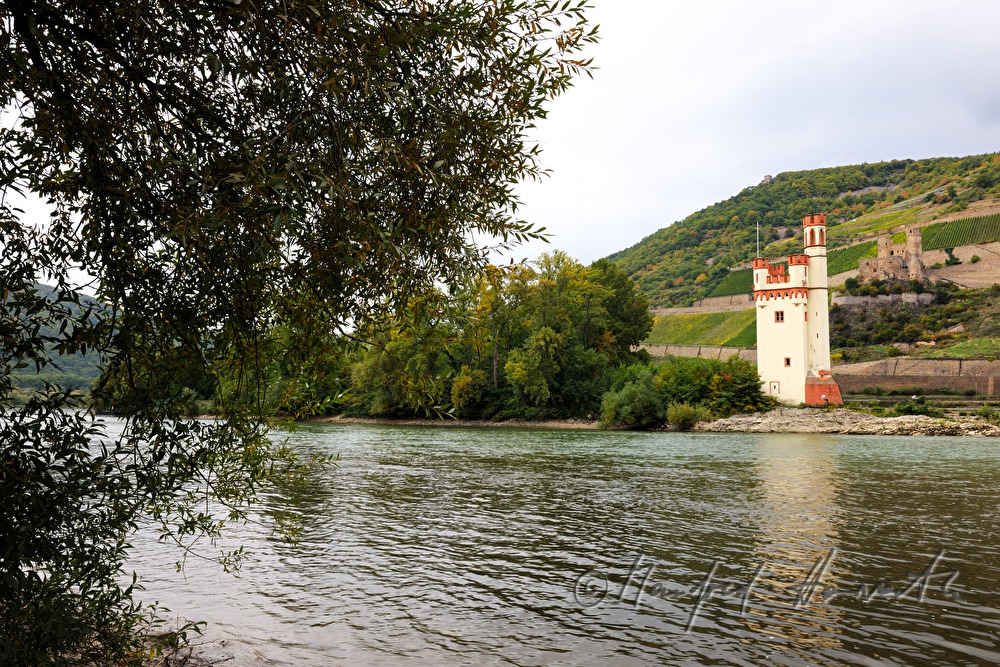 Mouse Tower on the Mouse Island in the Rhine