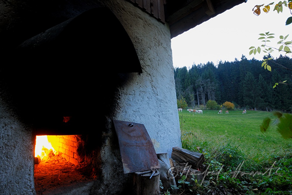 fireplace poker of the torrefaction hut