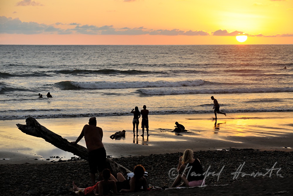 sunset at the beach