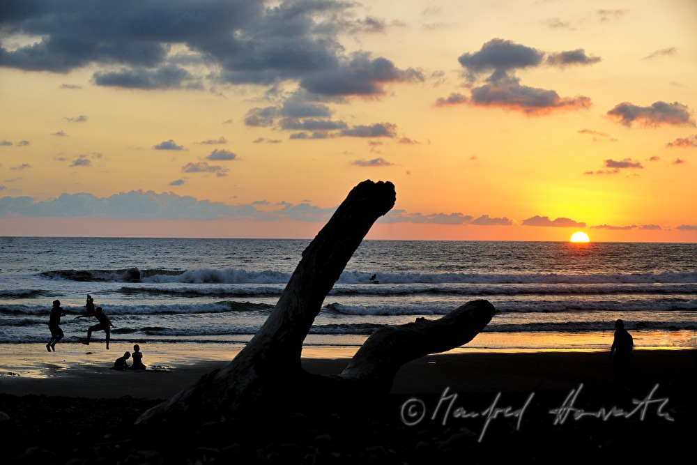 sunset at the beach