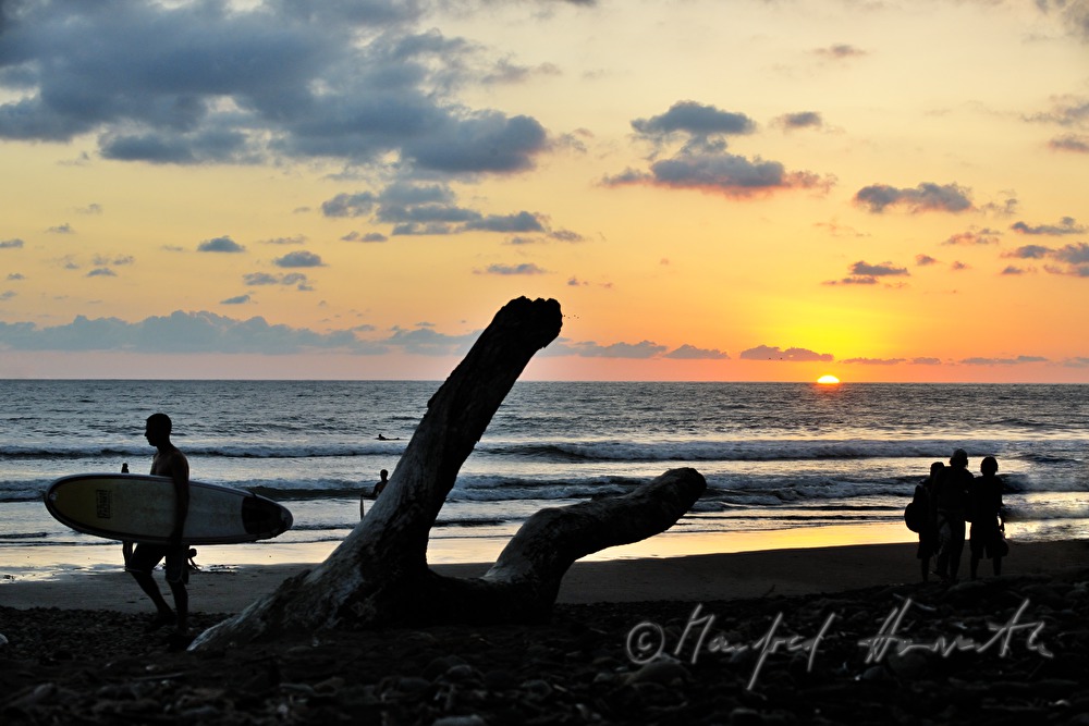 sunset at the beach