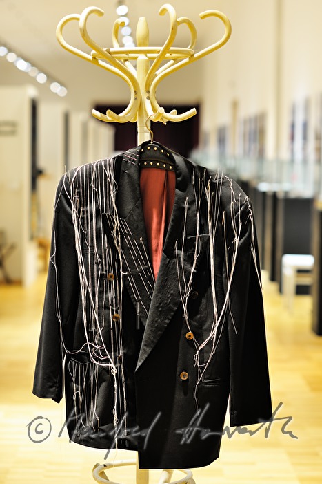 pinstriped jacket by the artist Fritz Gall