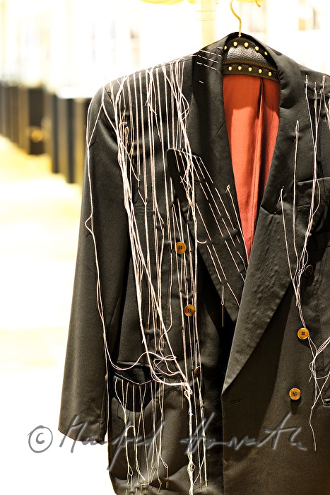 pinstriped jacket by the artist Fritz Gall