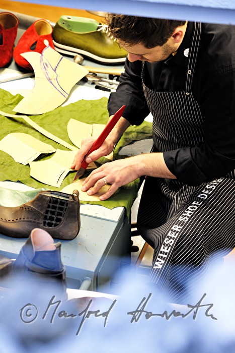 shoemaker Gerhard Wieser in his workshop