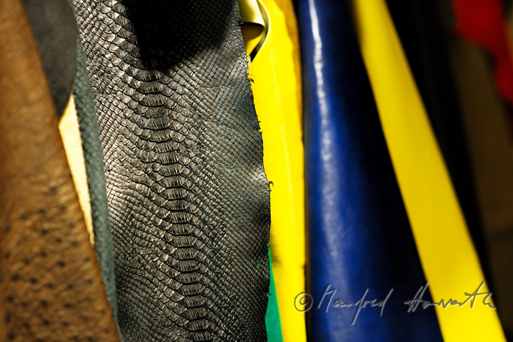 miscellaneous leathers at Wieser Shoe Design