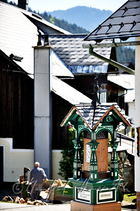 meteorological station in the center of the village