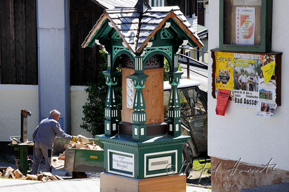 meteorological station in the center of the village