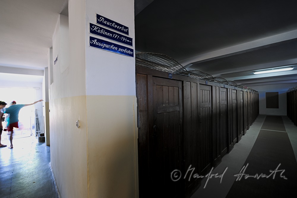 changing room and corridor