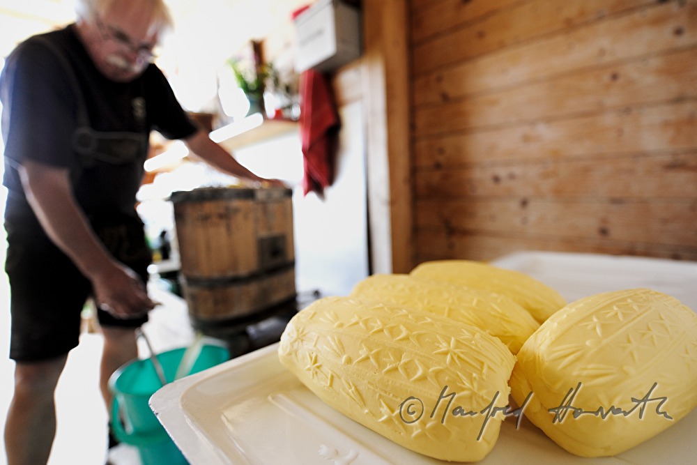 freshly made butter with nice ornament